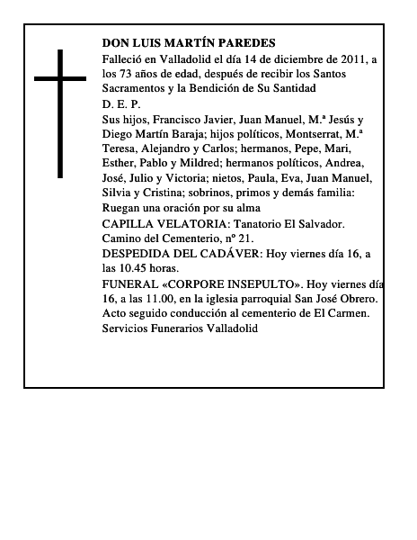Don Luis Martín Paredes