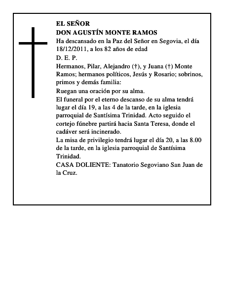 Don Agustín Monte Ramos