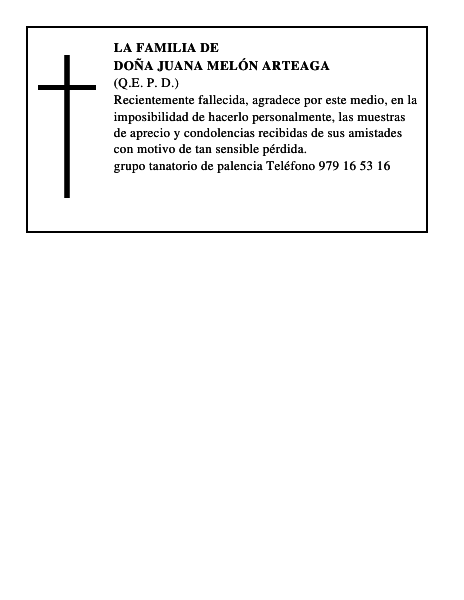 Doña Juana Melón Arteaga
