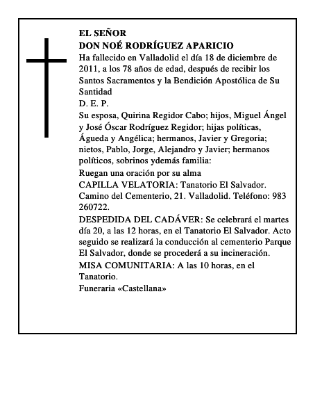 Don Noé Rodríguez Aparicio