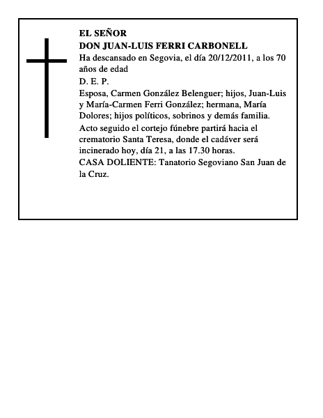 Don Juan-Luis Ferri Carbonell