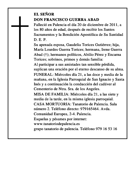 Don Francisco Guerra Abad