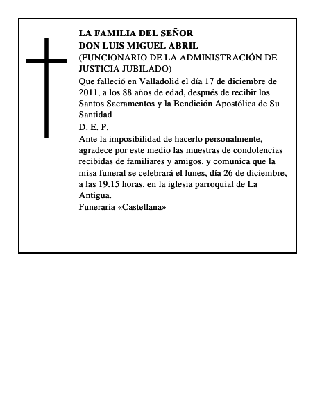 Don Luis Miguel Abril