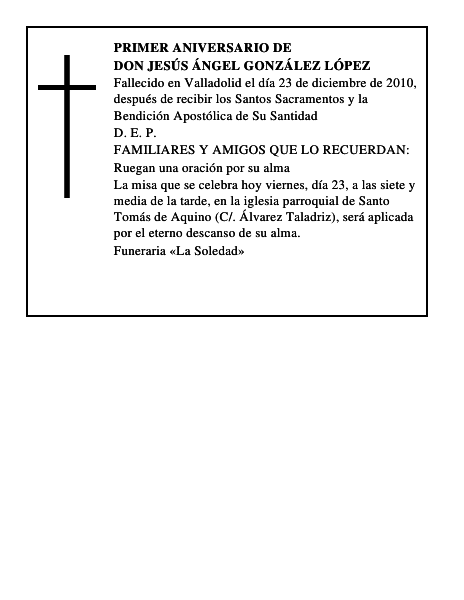 Don Jesús Ángel González López