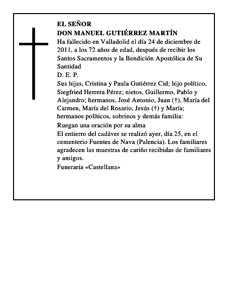Don Manuel Gutiérrez Martín
