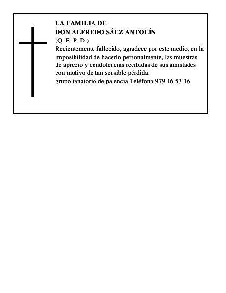 Don Alfredo Sáez Antolín