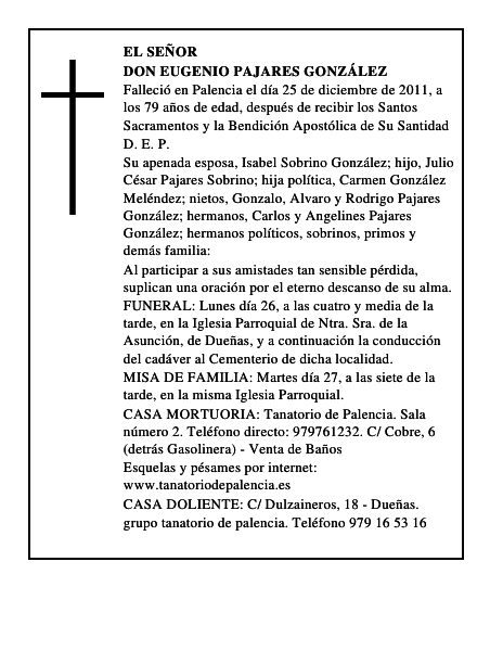 Don Eugenio Pajares González