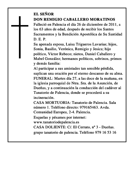 Don Remigio Caballero Moratinos