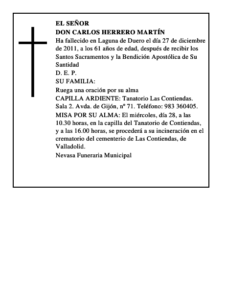 Don Carlos Herrero Martín