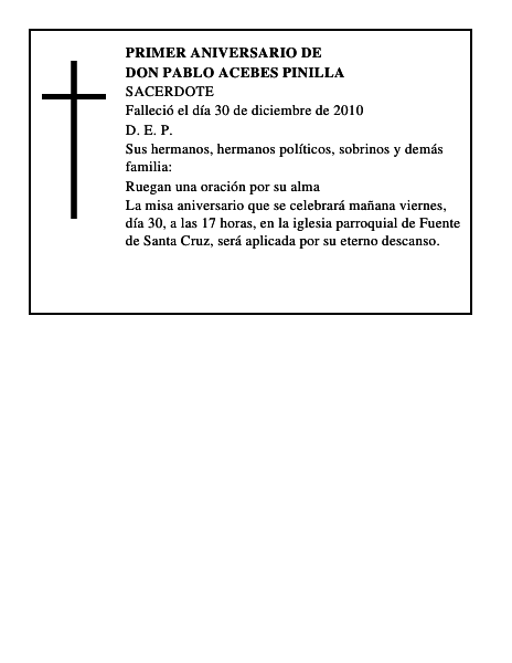 Don Pablo Acebes Pinilla