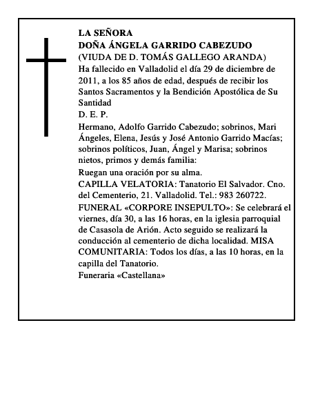Doña Ángela Garrido Cabezudo