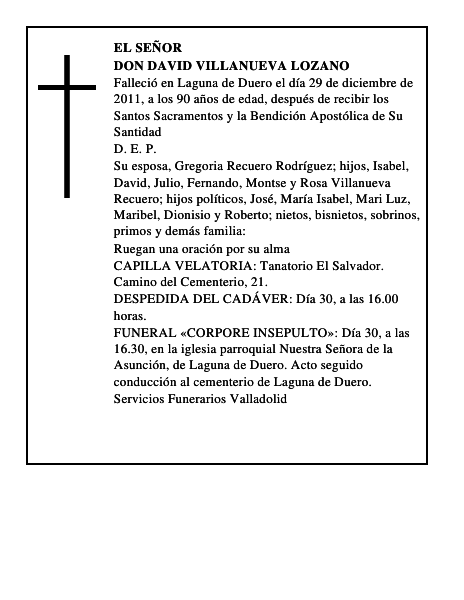 Don David Villanueva Lozano