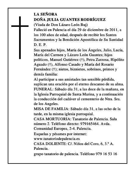 Doña Julia Guantes Rodríguez