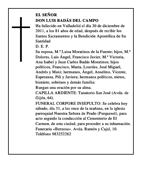 Don Luis Badás del Campo