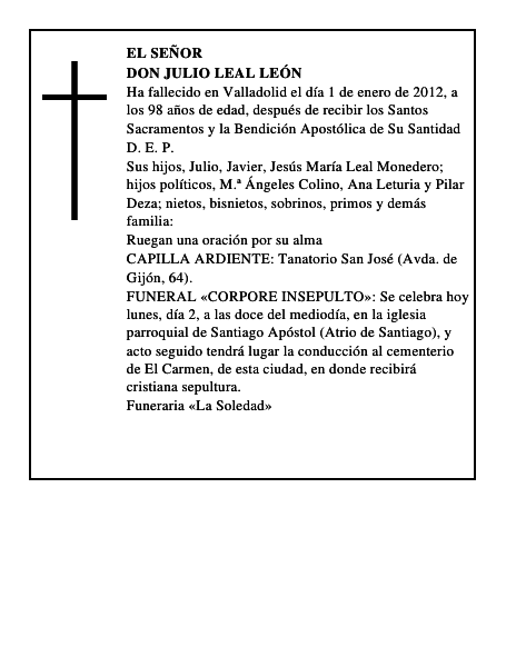 Don Julio Leal León