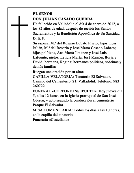 Don Julián Casado Guerra