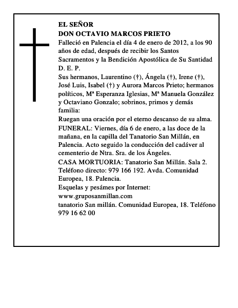Don Octavio Marcos Prieto