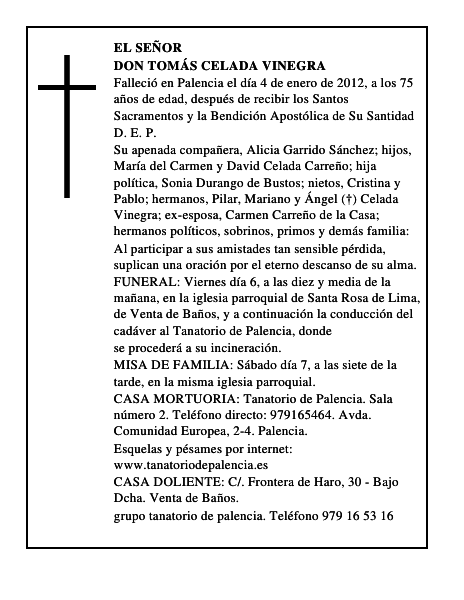 Don Tomás Celada Vinegra