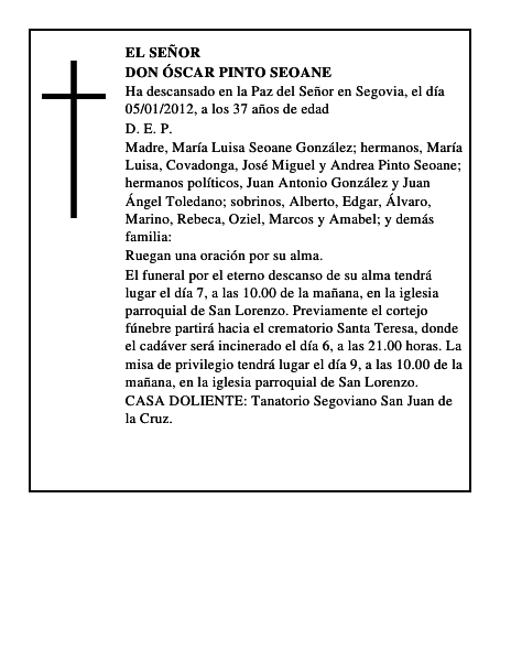 Don Óscar Pinto Seoane