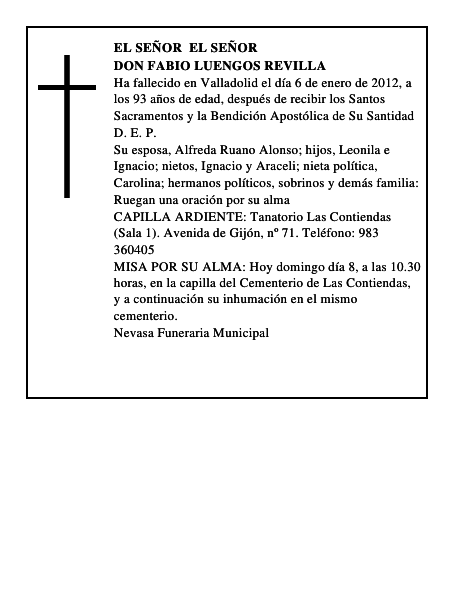 Don Fabio Luengos Revilla