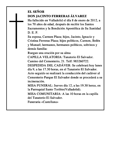 Don Jacinto Ferreras Álvarez