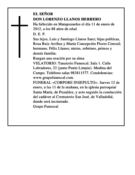 Don Lorenzo Llanos Herrero