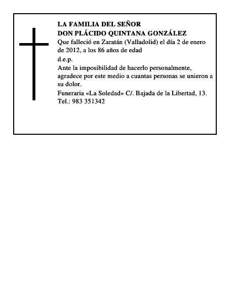 Don Plácido Quintana González