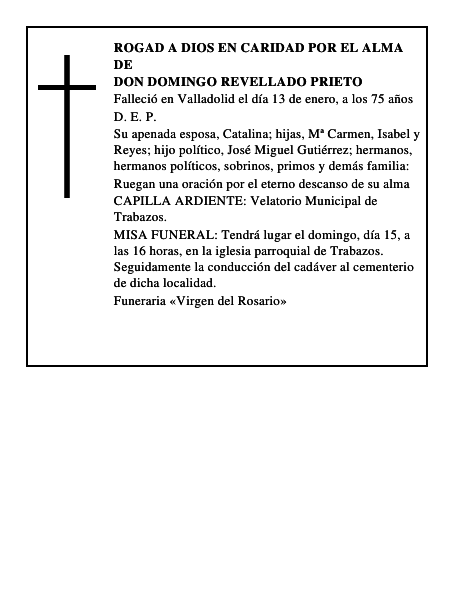 Don Domingo Revellado Prieto