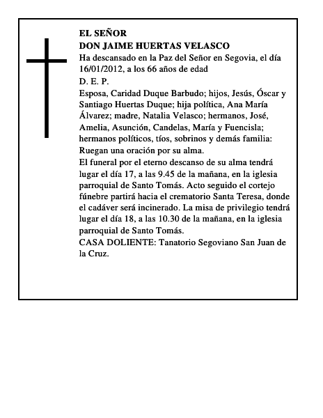 Don Jaime Huertas Velasco