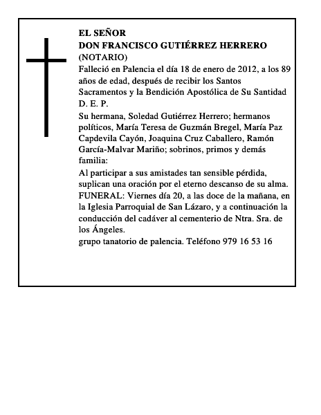 Don Francisco Gutiérrez Herrero