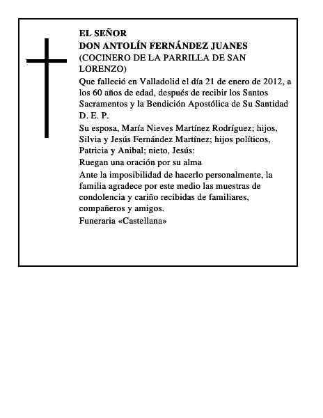 Don Antolín Fernández Juanes