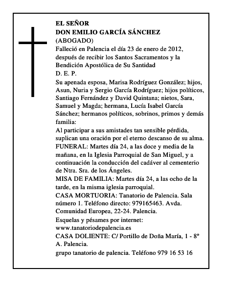 Don Emilio García Sánchez
