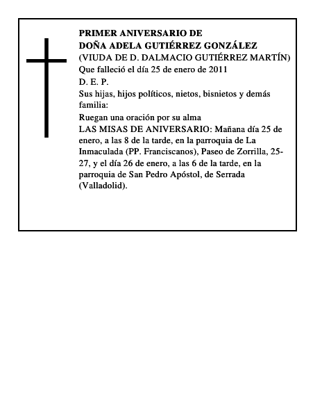 Doña Adela Gutiérrez González
