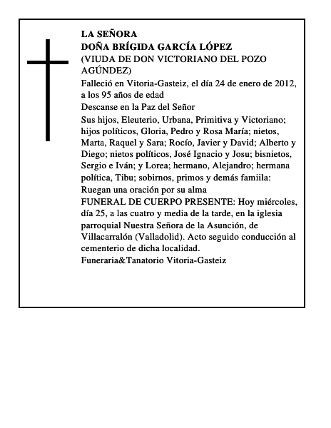 Doña Brígida García López