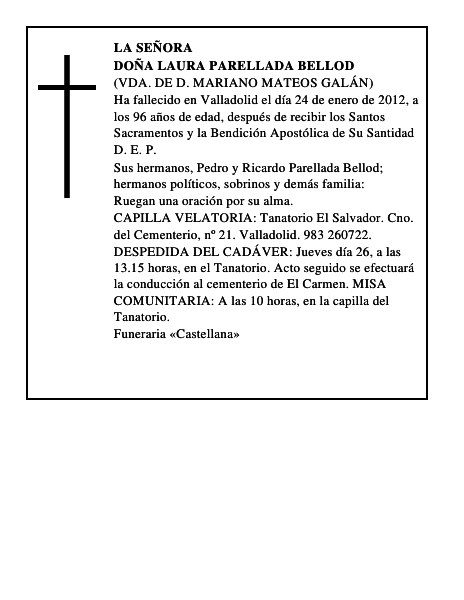 Doña Laura Parellada Bellod