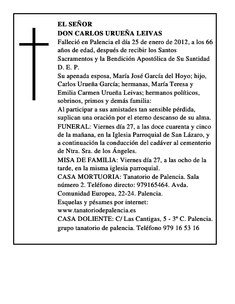 Don Carlos Urueña Leivas