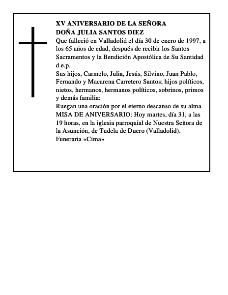 Doña Julia Santos Diez