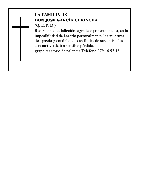 Don José García Cidoncha
