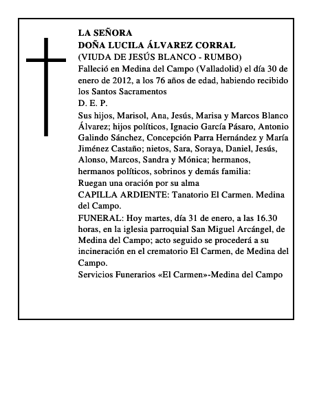 Doña Lucila Álvarez Corral