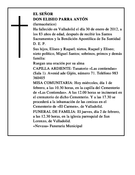Don Eliseo Parra Antón