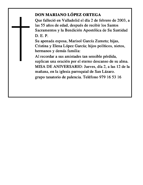 Don Mariano López Ortega