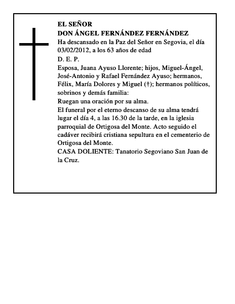 Don Ángel Fernández Fernández