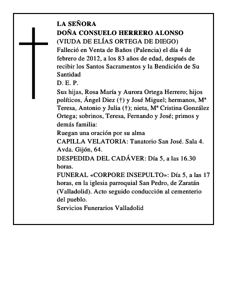 Doña Consuelo Herrero Alonso