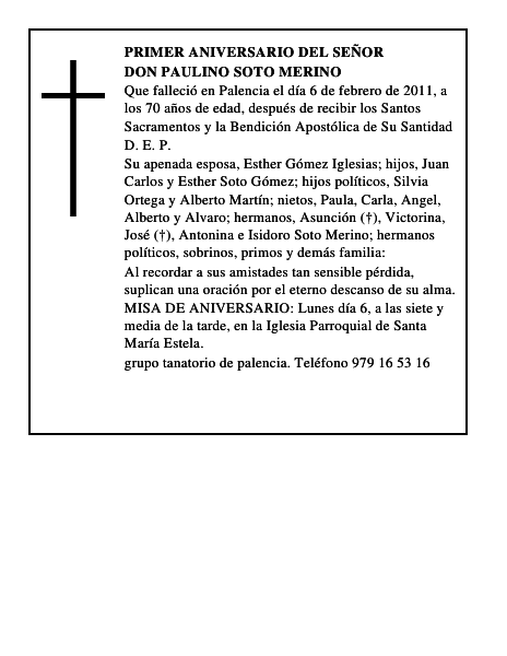 Don Paulino Soto Merino
