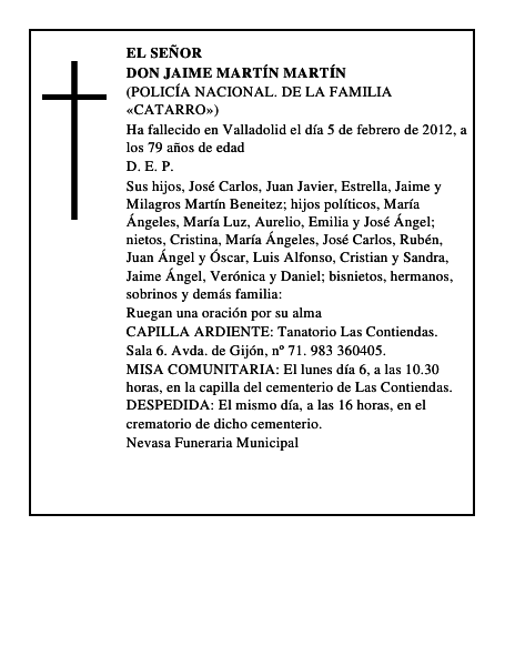 Don Jaime Martín Martín