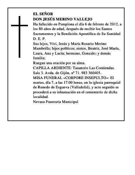 Don Jesús Merino Vallejo