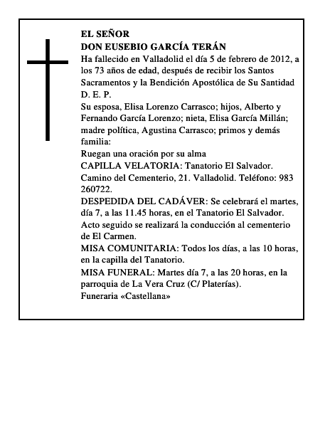 Don Eusebio García Terán