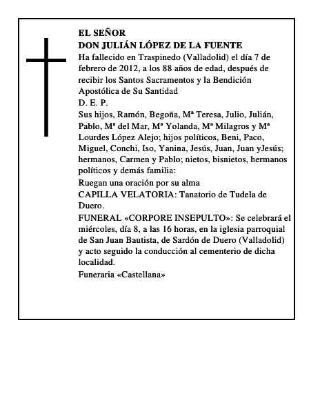 Don Julián López de la Fuente