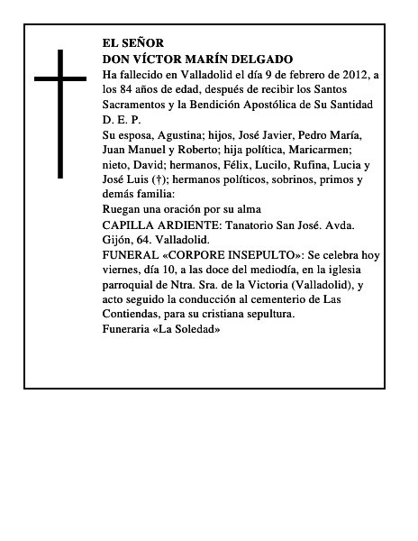 Don Víctor Marín Delgado