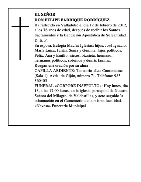 Don Felipe Fadrique Rodríguez